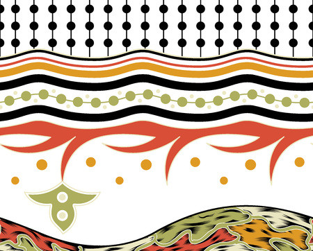 Beautiful colorful textile print designの写真素材