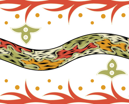 Beautiful colorful textile print designの写真素材