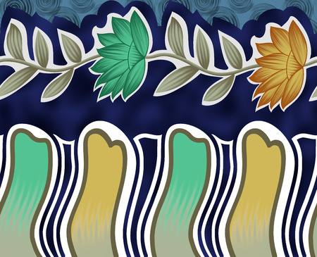 textile print designの写真素材