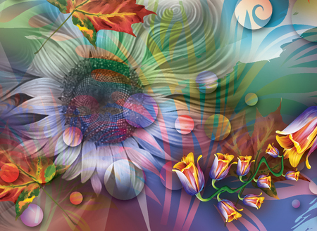 Colorful multi effect textile design scarf,dress,curtain etc... print designの写真素材