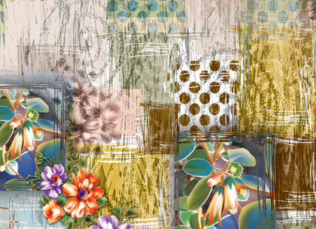 Colorful multi effect textile design scarf,dress,curtain etc... print designの写真素材
