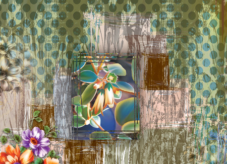 Colorful multi effect textile design scarf,dress,curtain etc... print designの写真素材