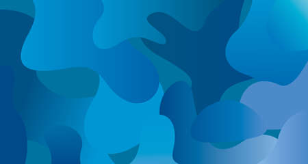 Vector abstract texture of various geometric shapes. Contemporary blues create a seabed illusion for...