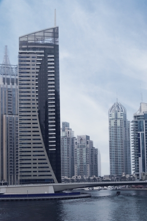 Skyscrapers in Dubai Marina, Dubai, UAEのeditorial素材