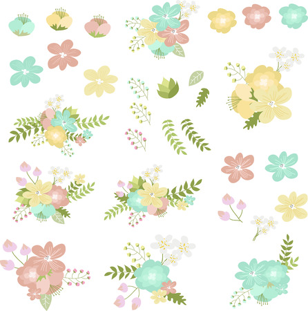 Summer flowersのイラスト素材