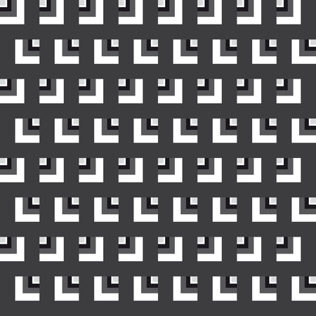 Seamless pattern. Geometric Vector illustration. Repeating background. Black and Whiteのイラスト素材