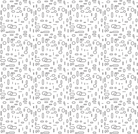 Seamless pattern. Geometric  illustration. Repeating background. Black and Whiteのイラスト素材