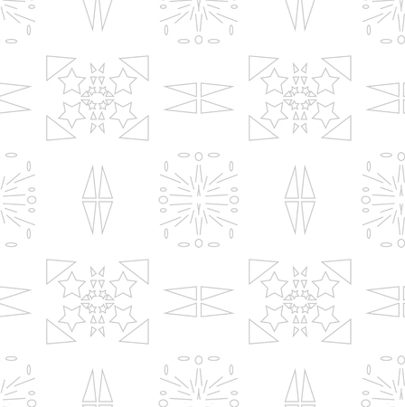 Seamless pattern. Geometric illustration. Repeating background. Black and Whiteのイラスト素材