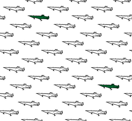 Seamless black and white pattern.  Vector illustration.のイラスト素材