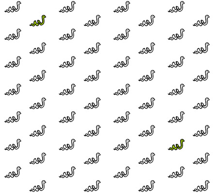 Seamless black and white pattern.  Vector illustration.