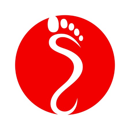 footprint iconのイラスト素材