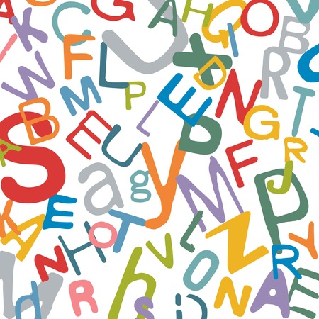 Abstract background with letters のイラスト素材