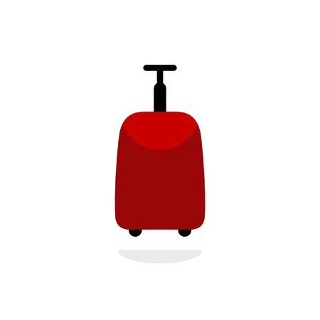 Red suitcaseのイラスト素材