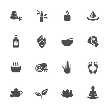 Spa icon set のイラスト素材