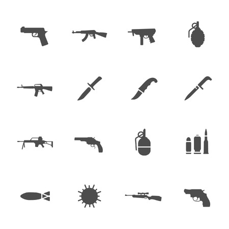 Weapon iconsのイラスト素材