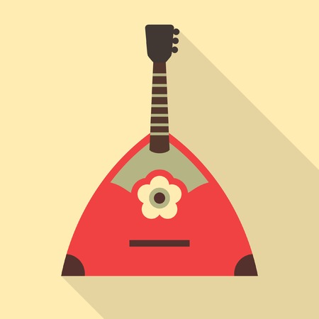 Balalaika vector icon. Russian music instrumentのイラスト素材