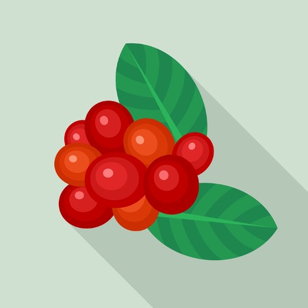 red ripe coffeeのイラスト素材