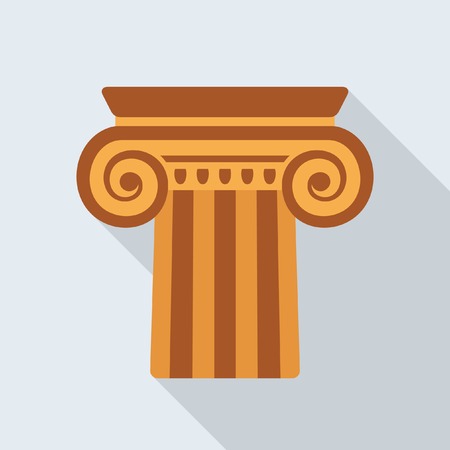 Antique column iconのイラスト素材