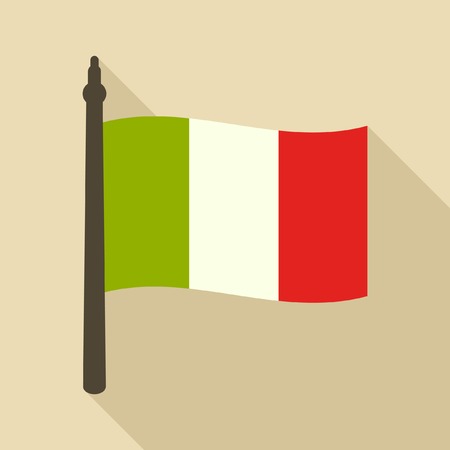 Italian flag vector iconのイラスト素材