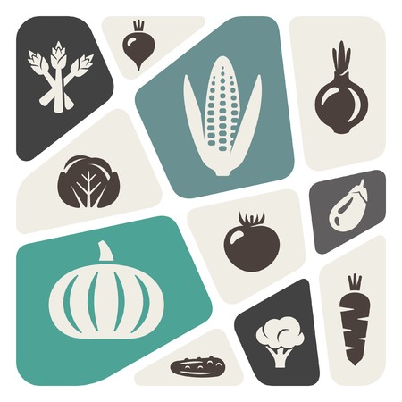 Background with vegetablesのイラスト素材