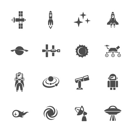 Space icon setのイラスト素材
