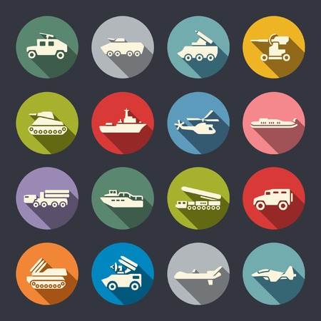 military icon setのイラスト素材