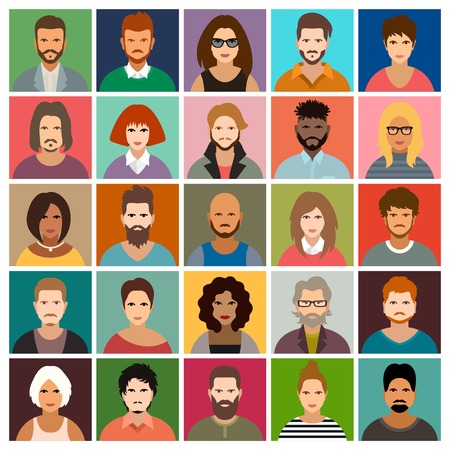 People icon setのイラスト素材