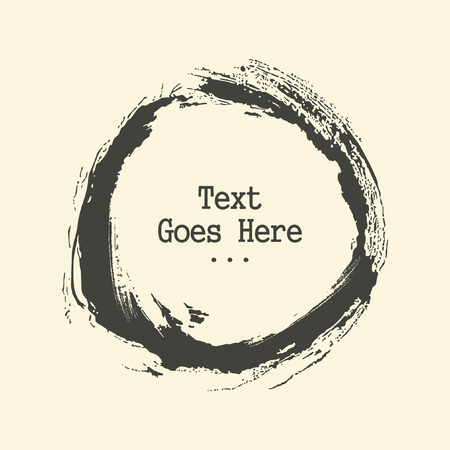 Hand drawn circle frameのイラスト素材