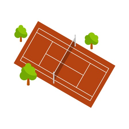 Tennis courtのイラスト素材