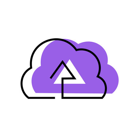 Cloud computing technology icon