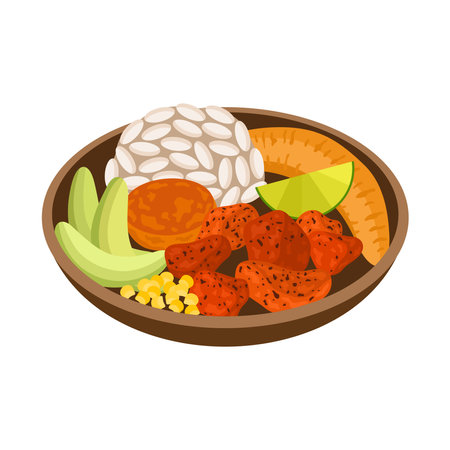 Carne Adobada Mexican foodのイラスト素材