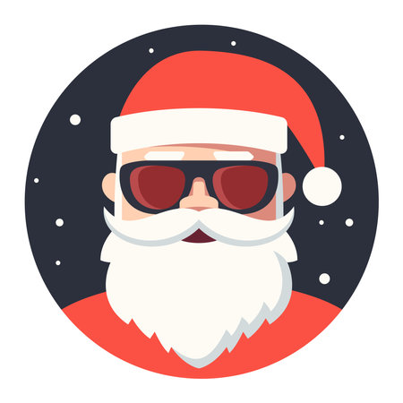Santa Claus avatar vector illustrationのイラスト素材