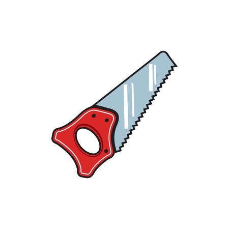 Vector icon Flat style Working tool Sawのイラスト素材