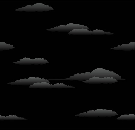 Vector seamless background The night sky Cloudsのイラスト素材