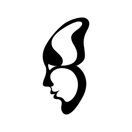 Vector face. Abstract image element. eps jpgのイラスト素材