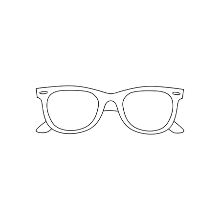 The vector image. Icon summer sunglasses. eps jpgのイラスト素材