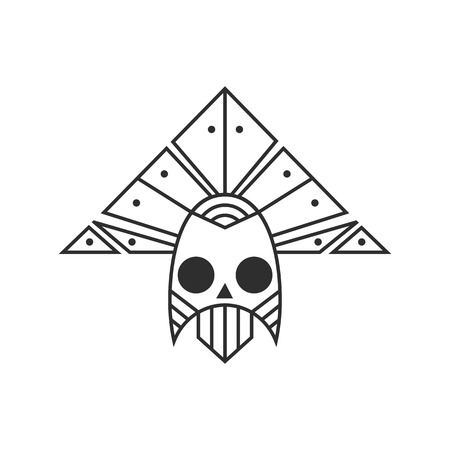 Car vector icon set. Indian in feathers on white background. vector illustration.のイラスト素材