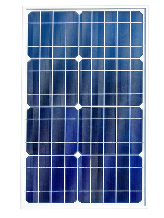 solar cell isolated on white backgroundの写真素材