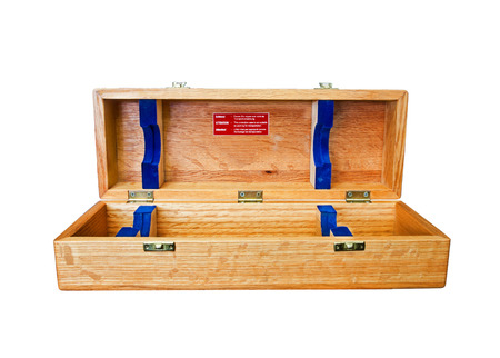 wooden box for keep the equipmentの写真素材