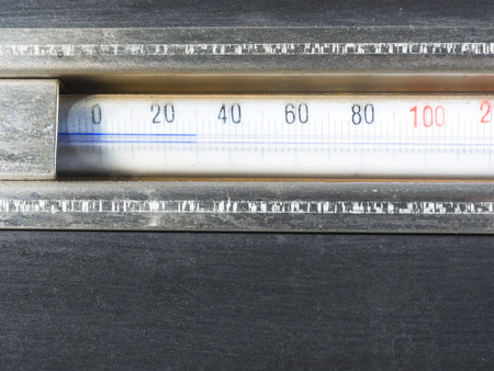 vintage thermometer, liquid in glass type