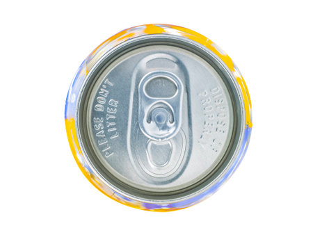 aluminum can isolated on white 