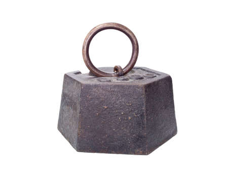 10 kgs iron weight on whiteの写真素材