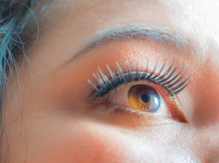 asian woman eye , close up shot