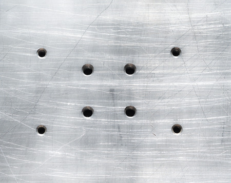 holes and scratch on aluminum surface