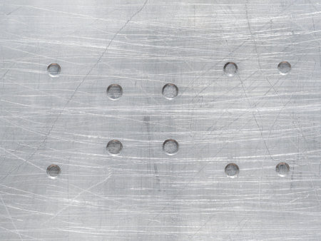 scratch on aluminum texture の写真素材