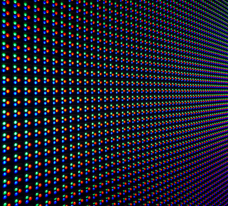 selective focus of LED on panel, texture の写真素材