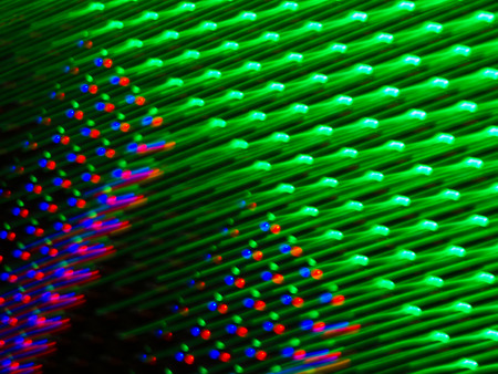 LED in panel by zoom lens technique, abstract の写真素材