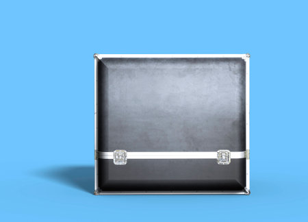 industrial metal box to transportationの写真素材
