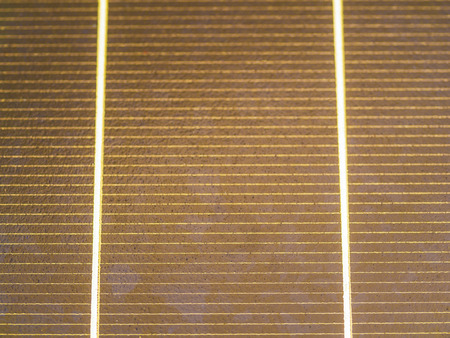 close up of solar cell in sunlight photovoltaic generation, electrical energyの写真素材