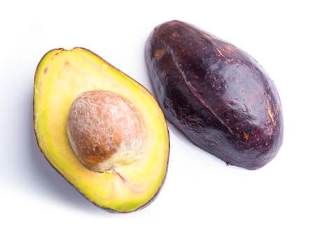 sliced Avocado isolated on a white background